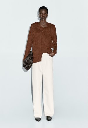 Poradie 3: Massimo Dutti - BUTTONED LONG SLEEVE WITH  - Kardigán