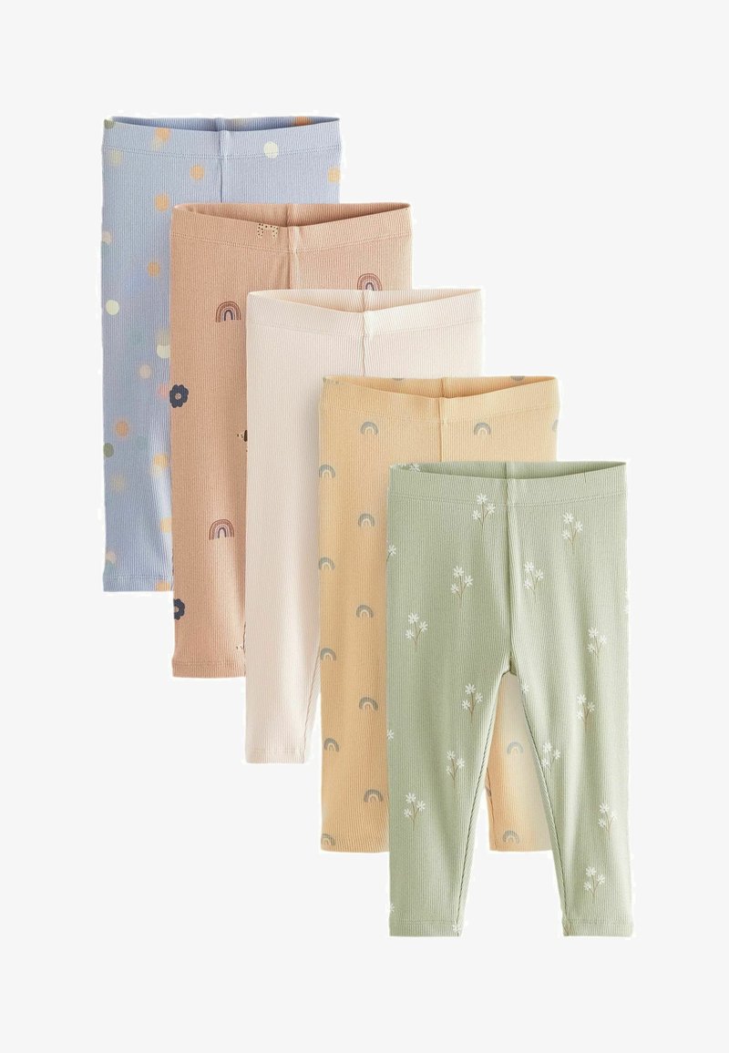 Next 5 PACK 3MTHS-7YRS - Leggings - Byxor - yellow ditsy print