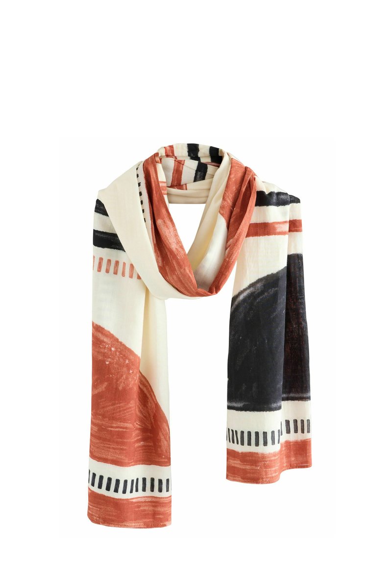 Next LIGHTWEIGHT - Sciarpa - rust geometric print