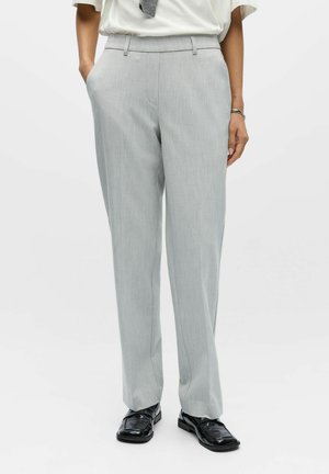 Object OBJLISA STRAIGHT - Pantalones - light grey melange