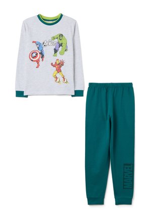 SET - Pyjama set - green white