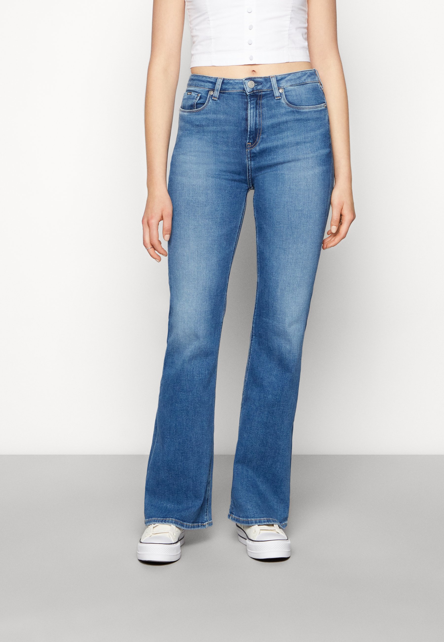 Pepe Jeans WILLA - Vaqueros campana - denim - Zalando.es