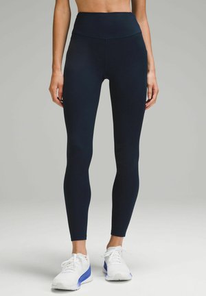 lululemon FAST AND FREE HR THERMAL TIGHT POCKETS 71CM - Leggings - true navy