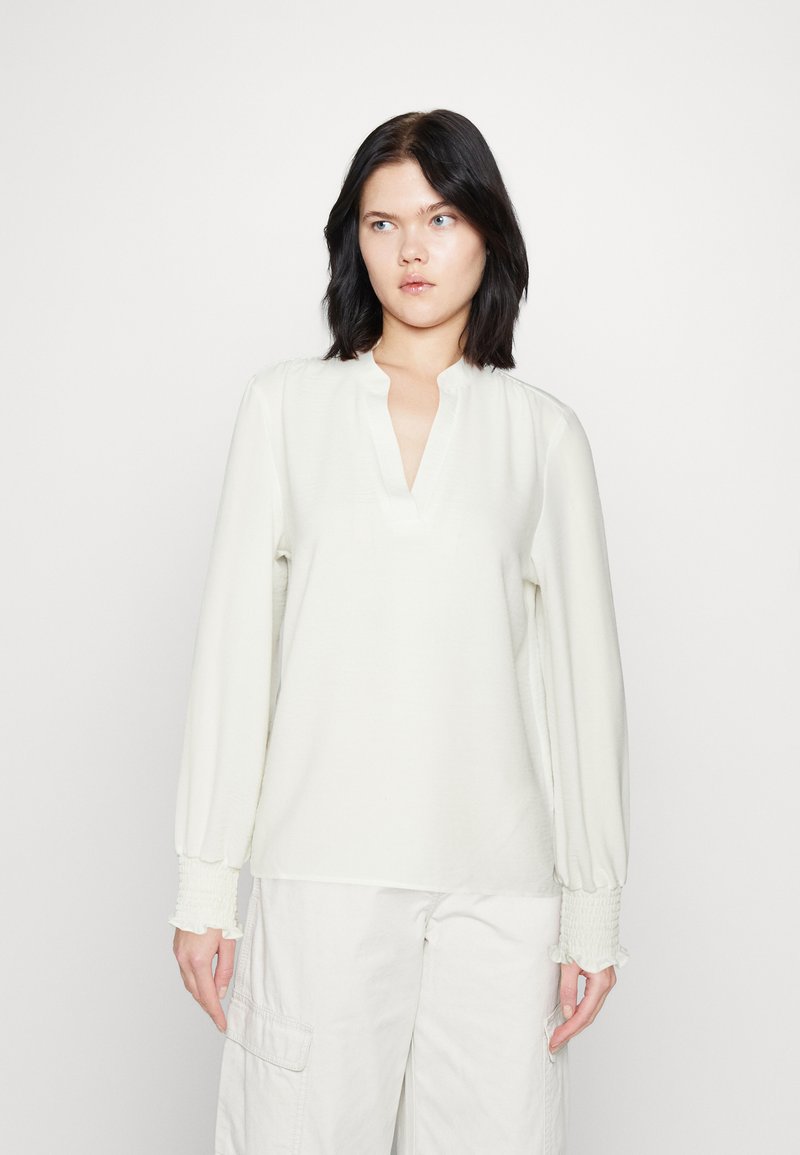 Only - Onlaugusta Shirt - 4745753 Cloud Dancer Blue Stripes