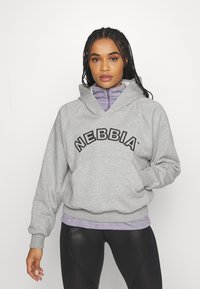 Nebbia ICONIC HERO WITH A HOODIE - Mikina - light grey