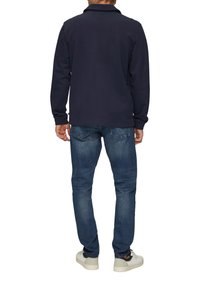 QS MIT EINGRIFFTASCHEN - Sweatjacke - tiefblau