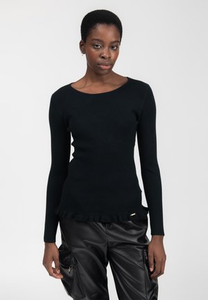 INFLUENCER RUCHED HEM - Maglione - black