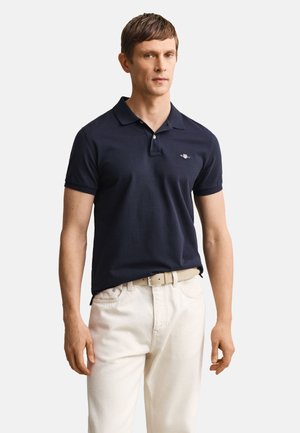 GANT, SLIM SHIELD - Polo - dark blue
