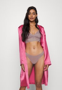 DKNY Intimates RACERBACK LONGLINE BRALETTE - Corpete - elderberry