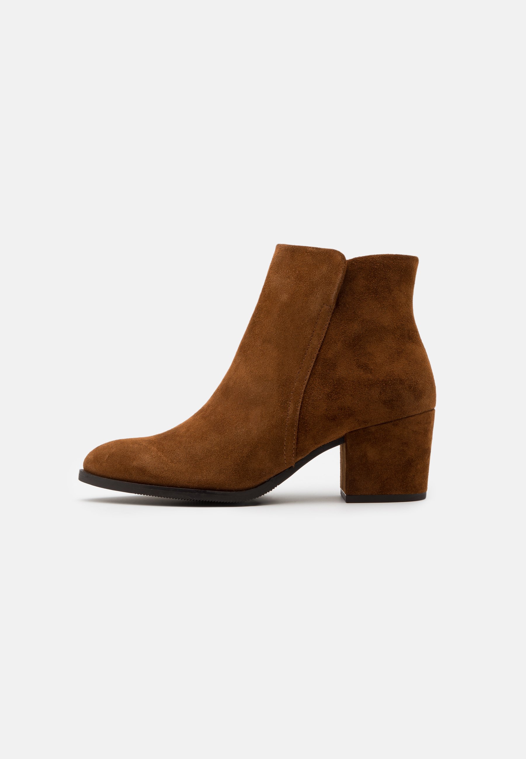 bottines talon marron