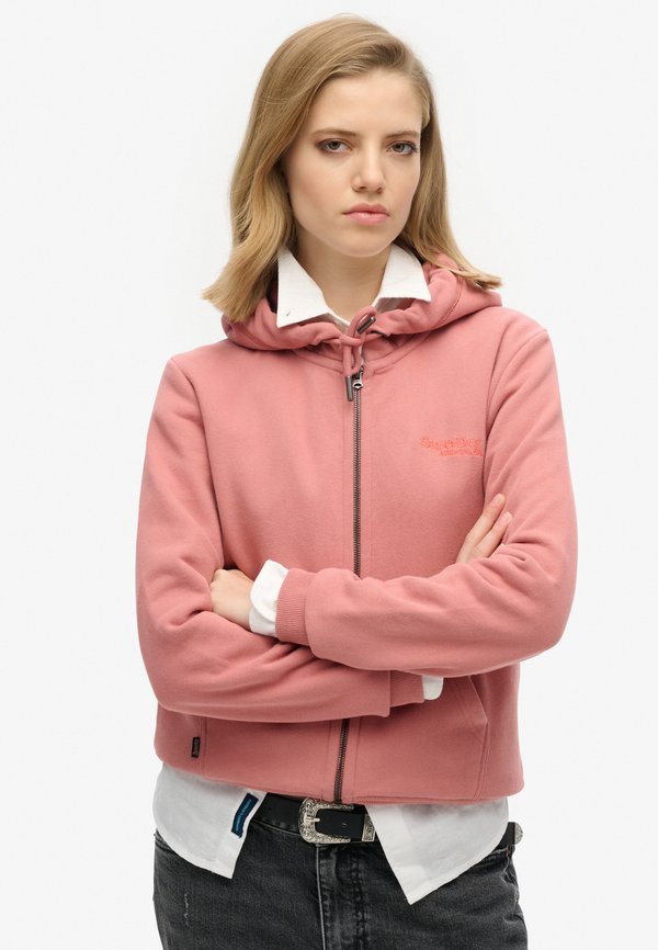 ESSENTIAL LOGO - Sweatjacke - ash rose