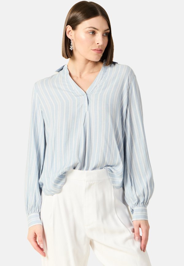 LANGARM - Bluse - bleu