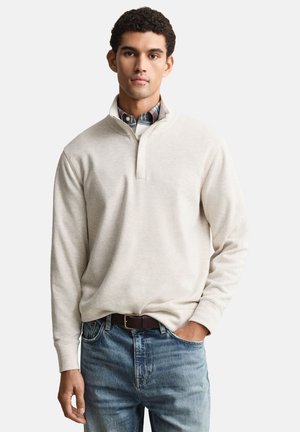 LIGHT SACKER HALF ZIP - Felpa - seed melange