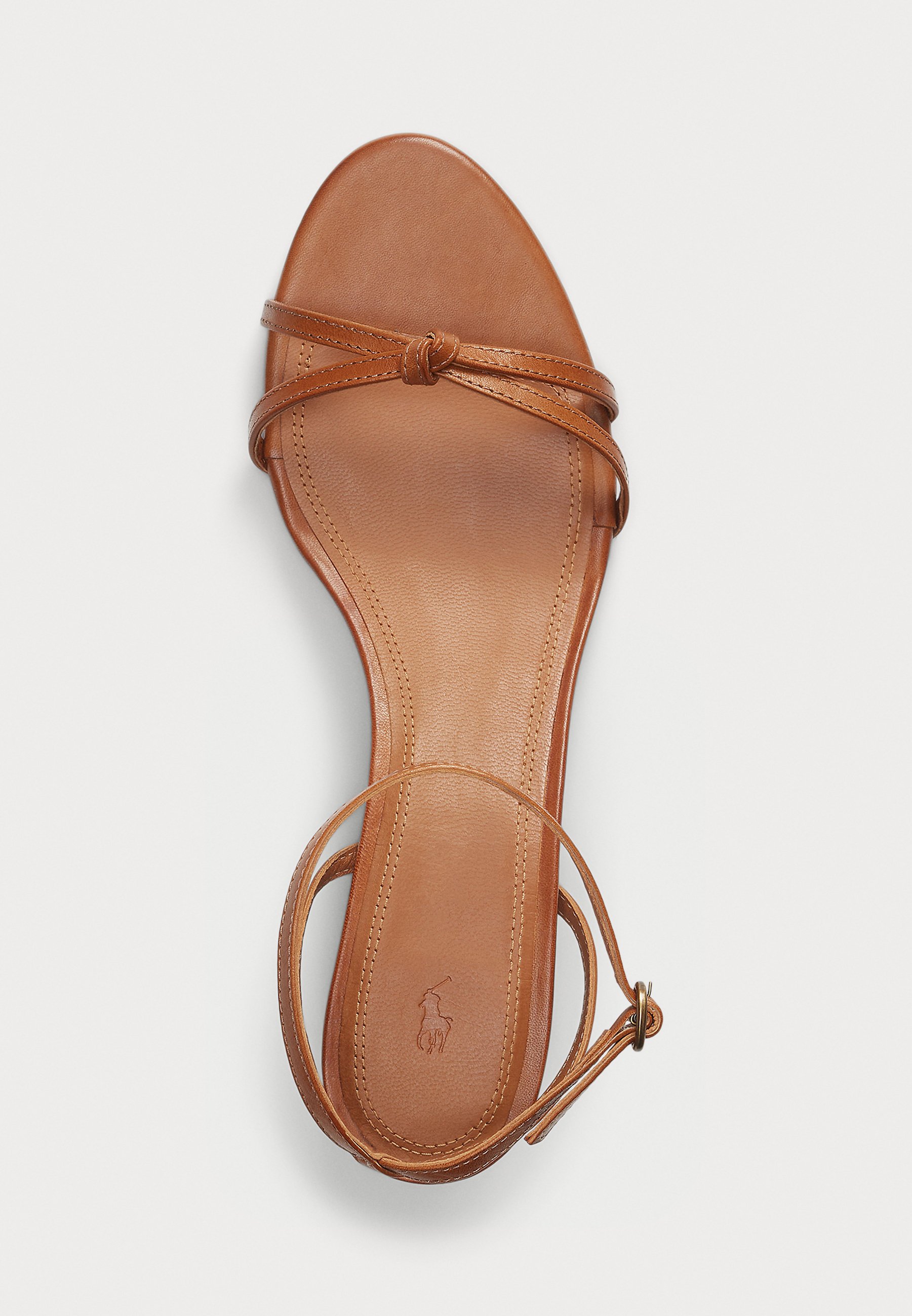 Polo Ralph Lauren LEATHER KITTEN-HEEL SANDAL - Sandals