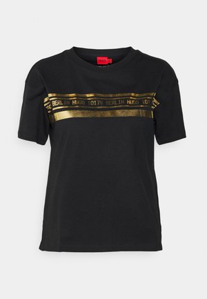 THE BOXY TEE - T-shirt con stampa - black