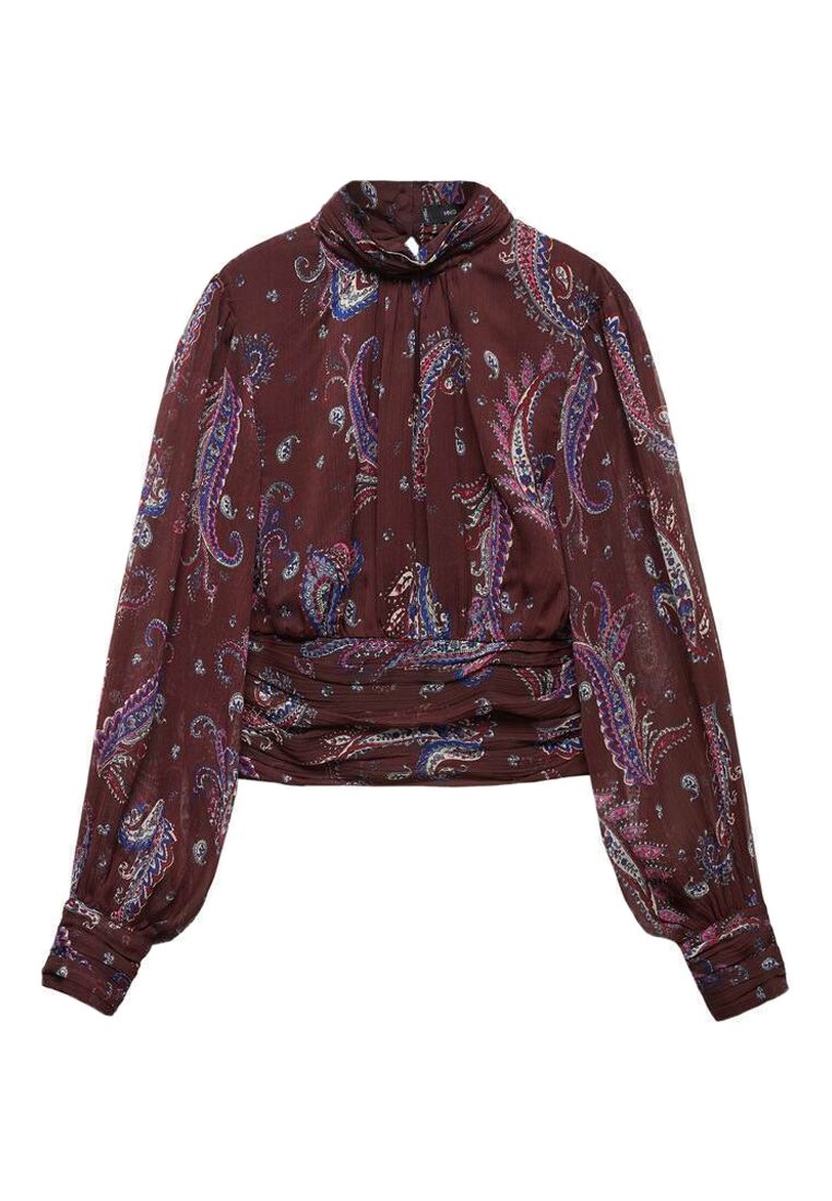 Mango Blouse bordeauxrood