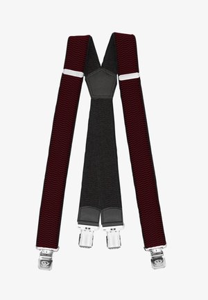 Fabio Farini HOSENTRÄGER 4CM X-FORM - Gürtel business - brombeere