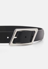 Zign LEATHER UNISEX - Klassiske belter - black/silver