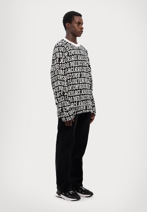 ALL OVER - Sweatshirt - black/white