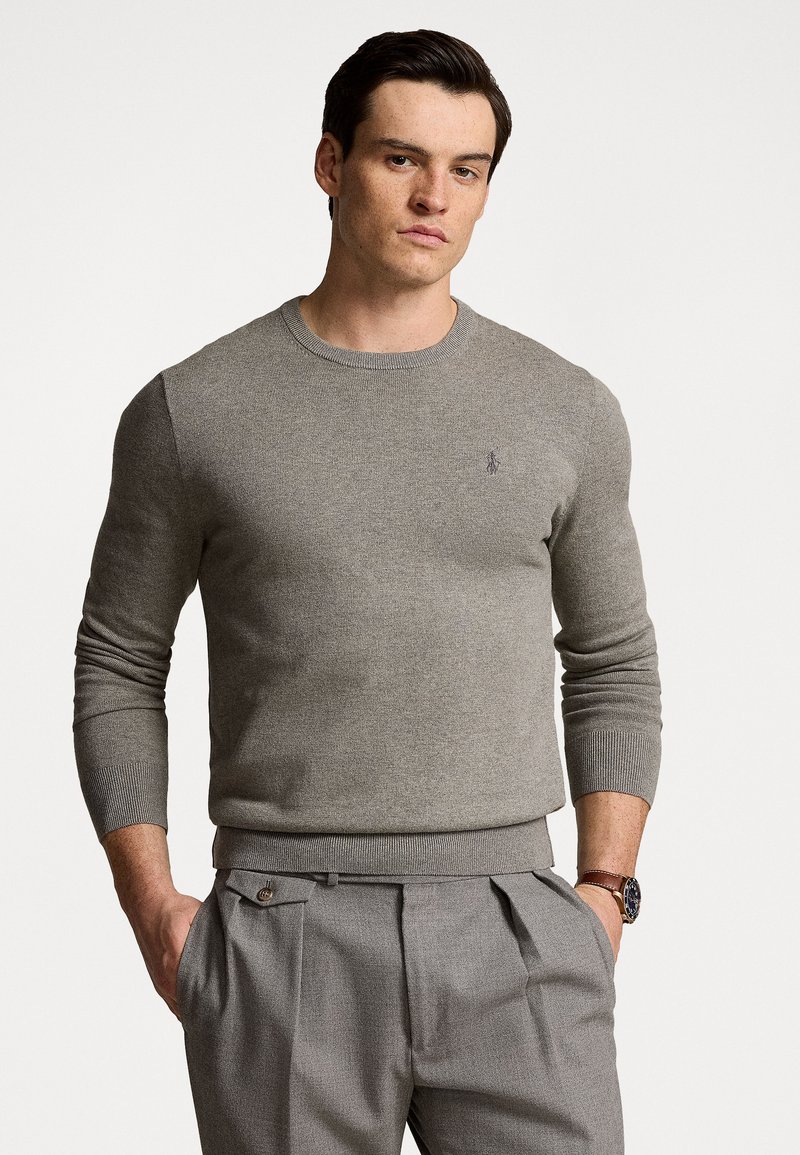 Polo Ralph Lauren COTTON-CASHMERE CREWNECK SWEATER - Jersey de punto - vintage heather