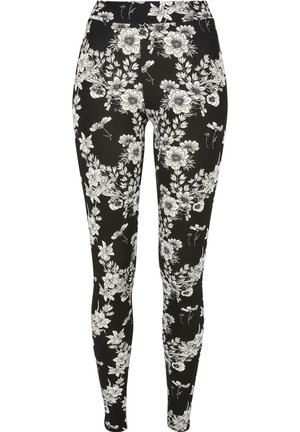 Urban Classics SOFT AOP - Leggings - Hosen - blackflower