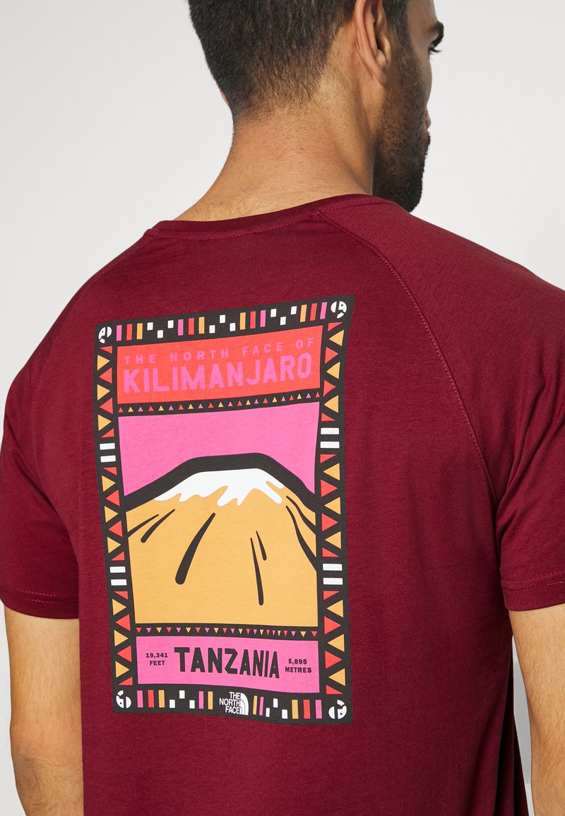 The North Face TEE - Print T-shirt - cordovan/red - Zalando.ie