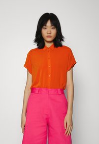 Samsøe Samsøe MAJAN SHIRT - Blusa com botões - spicy orange