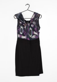Mango Pouzdrové šaty - black/purple/blue