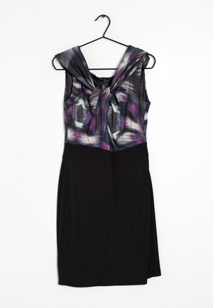 Pouzdrové šaty - black/purple/blue