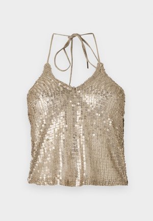 Noisy May NMSHAKIRA TIE HALTER NECK  - Top - safari detail