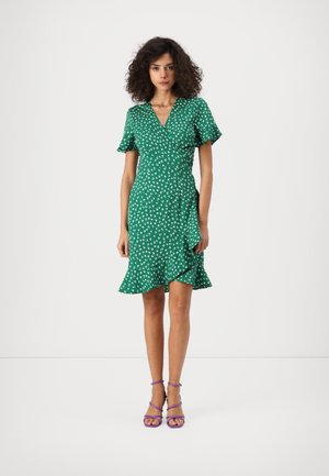 ONLY ONLOLIVIA WRAP DRESS - Kasdienė suknelė - verdant green
