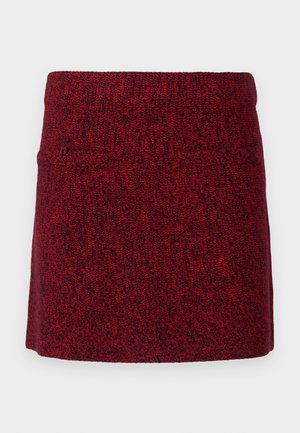 IRIS SKIRT - Minisukně - lipstick red/black
