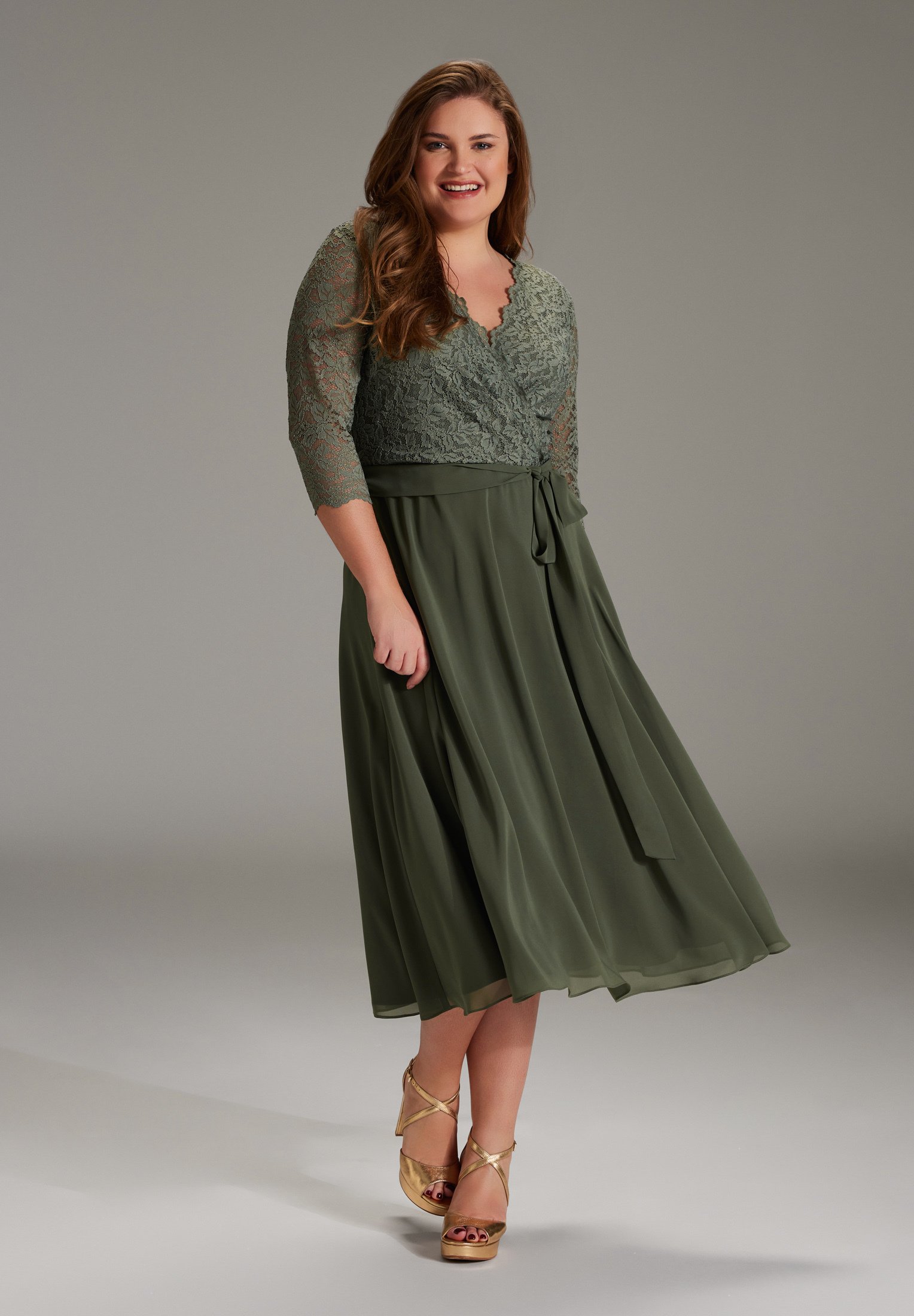 Swing Curve CURVE - Day dress - green - Zalando Swing Curve CURVE - Day dress - green - Zalando