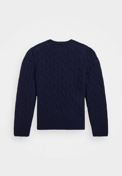 Polo Ralph Lauren CABLE-KNIT WOOL-CASHMERE JUMPER - Strikkegenser - hunter navy