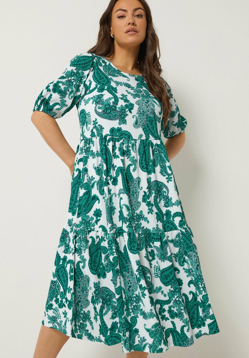 Yours Clothing Robe de jour - green/vert - ZALANDO