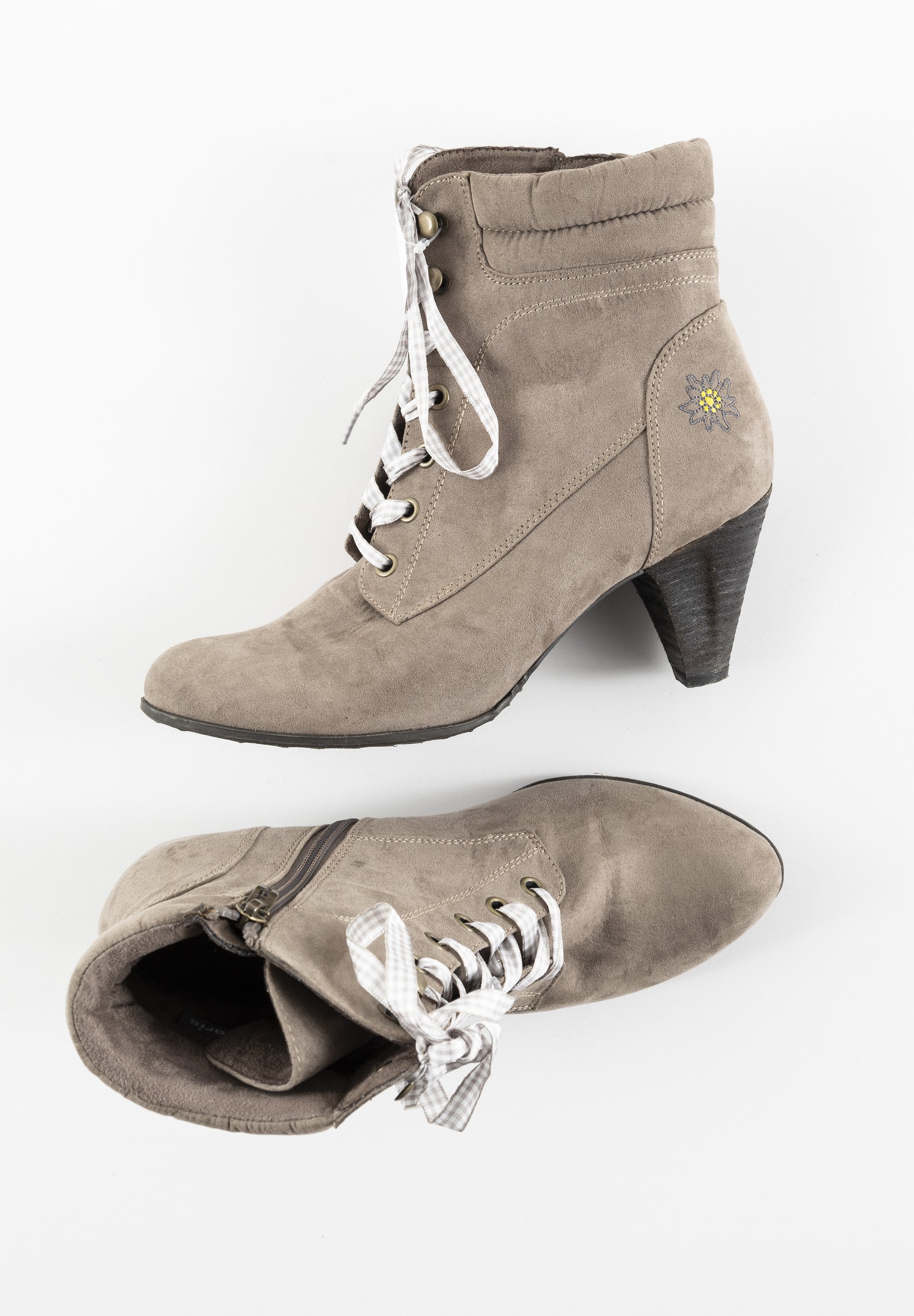 Bootie Tamaris Stiefeletten Beige Zalando Beige Stiefeletten