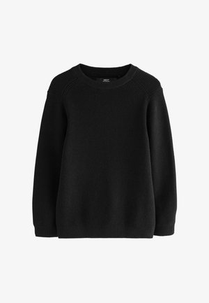 Next, CREW NECK KNITTED JUMPER. - REGULAR FIT - Jumper - black