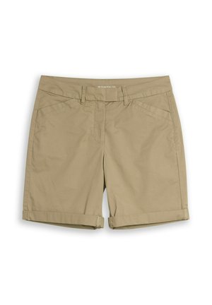 TOM TAILOR, TOM TAILOR HOSEN & CHINO CHINO BERMUDA SHORTS - Short - silver olive