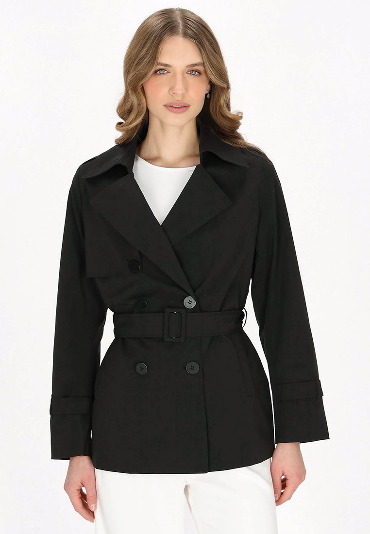 dreimaster Trenchcoat zwart
