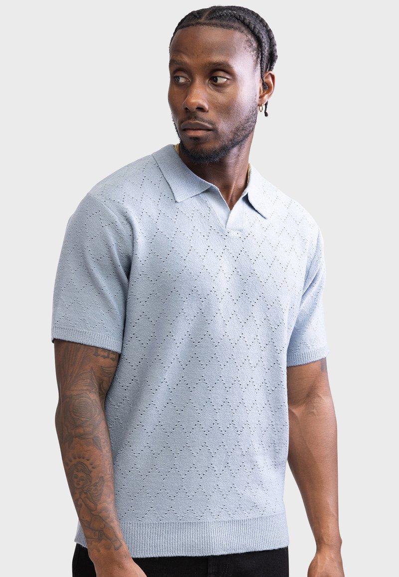 Redefined Rebel - SALVATORE TEE - Polo marškinėliai - ashley blue, Padidinti