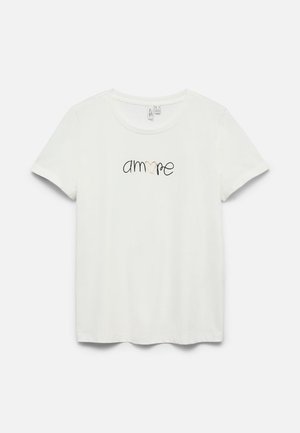 Vero Moda, VMIKAMI - T-shirt con stampa - snow white