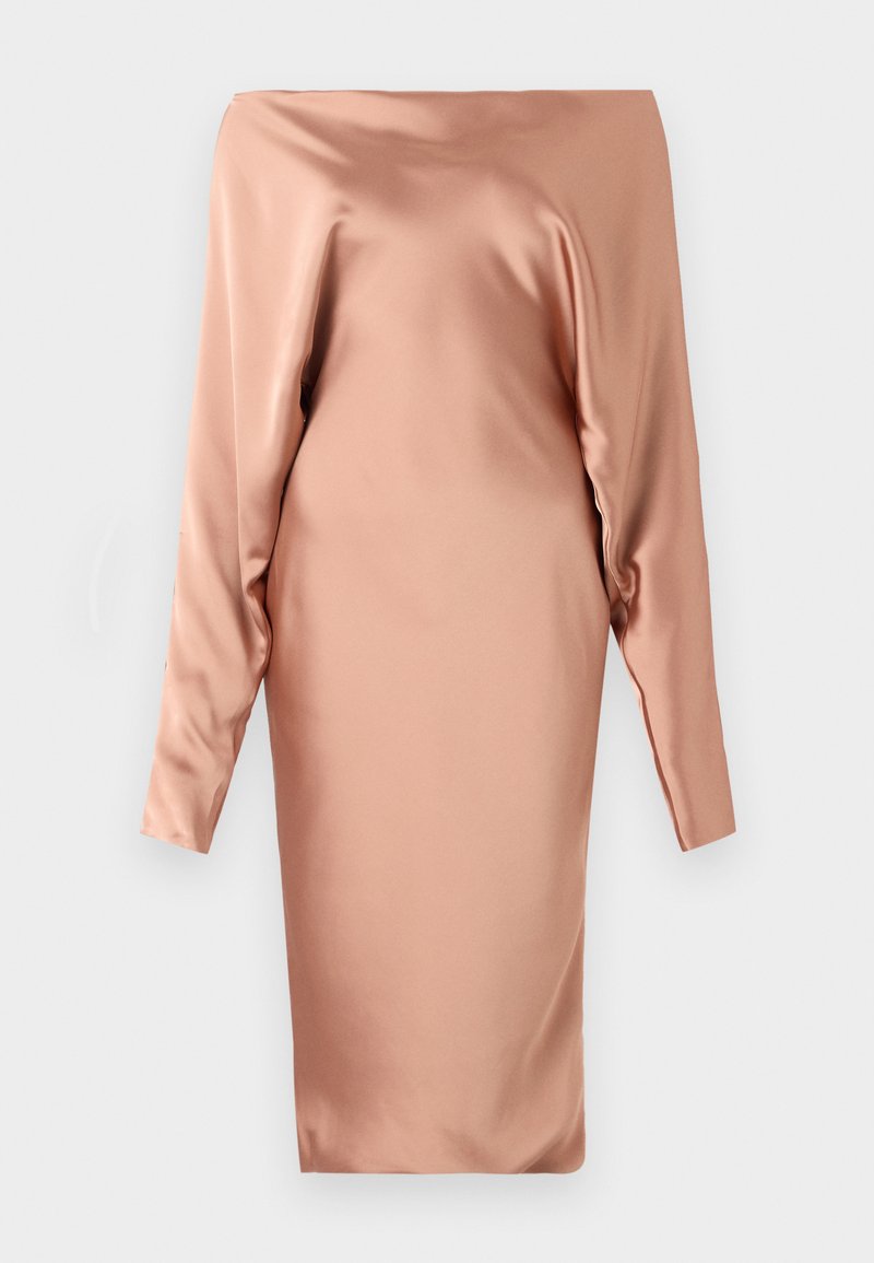 Norma Kamali Cocktailjurk lichtbruin