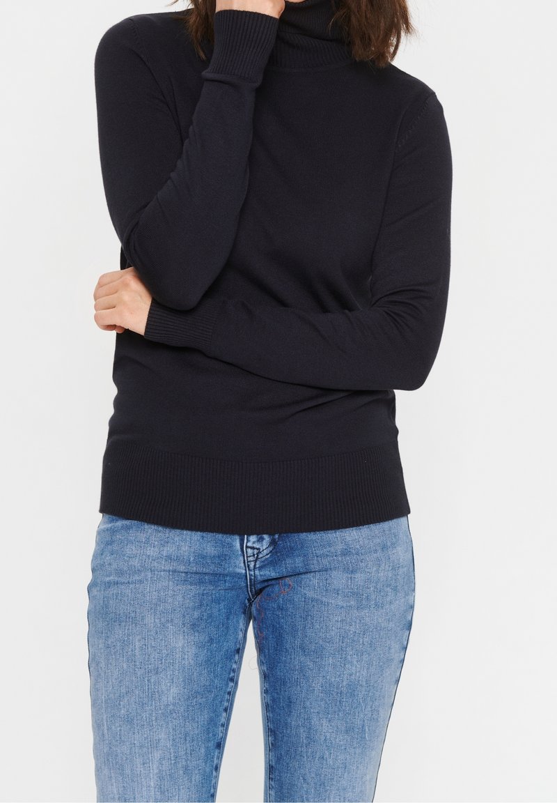 Saint Tropez Stickad tröja - dark blue