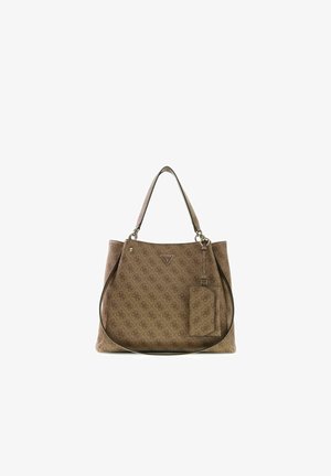 Guess, LORELLA LOGO GIRLFRIEND TOTE - Shopper - latte logo