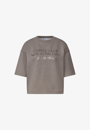 Street One, SHORT-SLEEVE SWEATSHIRT WITH GRAPHIC PRINT - T-shirt imprimé - black coffee mel.