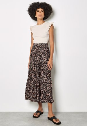 LEAF PRINT TIERED - Maxirock - brown