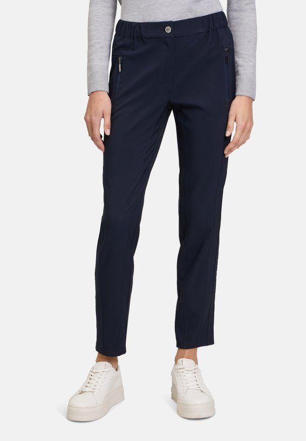 MIT ELASTISCHEM BUND - Stoffhose - dunkelblau