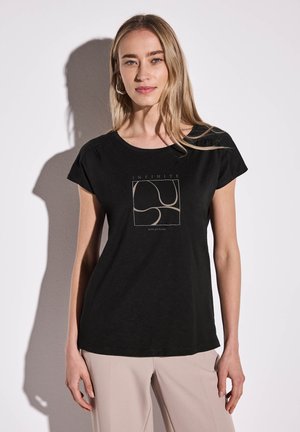 Street One Print T-shirt - schwarz