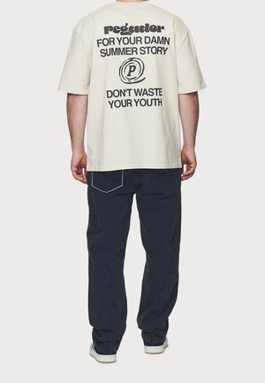 T-shirt print - beige