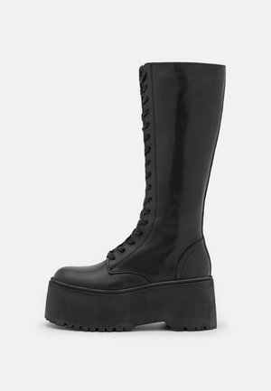Zign LEATHER - Bottes à lacets - black